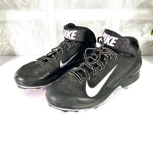 Nike Huarache Pro Mid Metal Baseball Cleats Shoes